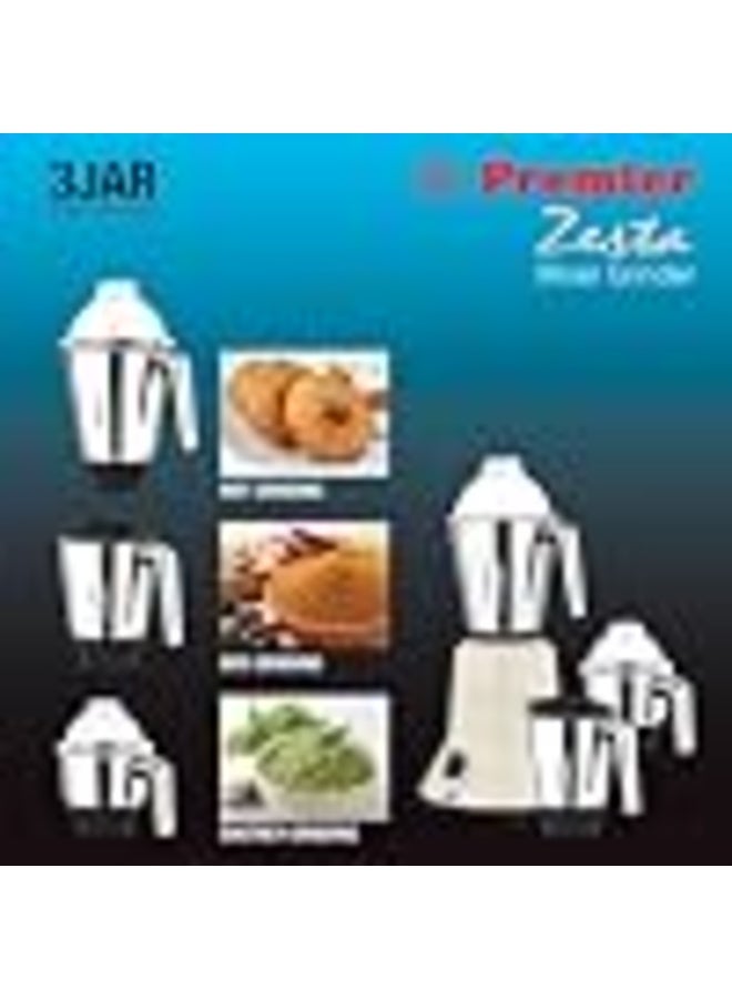 بريمير Premier Zesta DX Mixer Grinder set of 5 Jar 230V/750W Aqua Blue MG5152 - Image 5