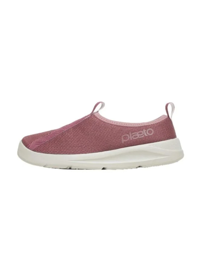 PLAETO EZPlay Pink Textile Slip-On Sports Sneakers for Women