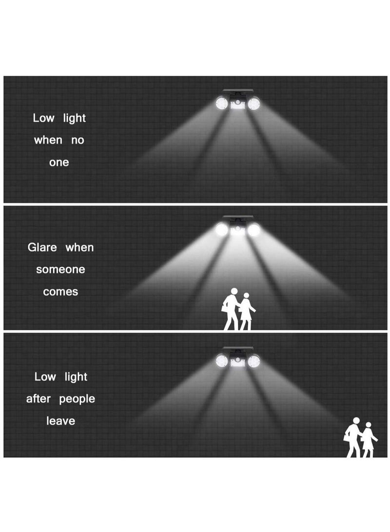 SOLARAE Solar Lights Outdoor 30 LED Solar Security Light with Motion Sensor Dual Head Spotlights IP65 Waterproof 360Â° Adjustable LED Solar Motion Lights for Front Door Garage Patio Deck, 1 Pack - Image 4