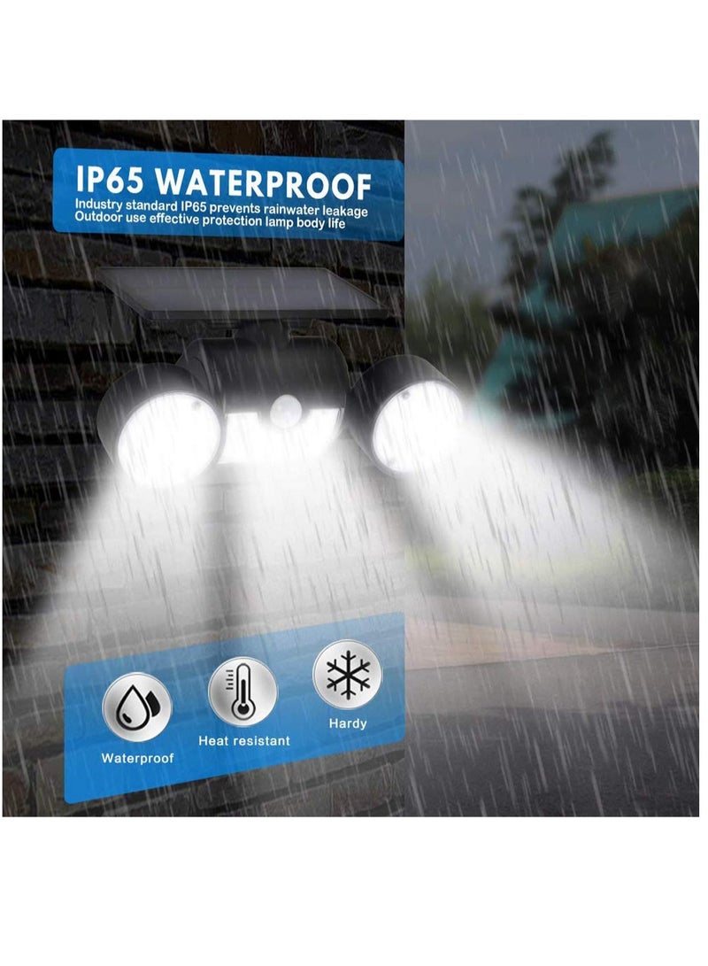 SOLARAE Solar Lights Outdoor 30 LED Solar Security Light with Motion Sensor Dual Head Spotlights IP65 Waterproof 360Â° Adjustable LED Solar Motion Lights for Front Door Garage Patio Deck, 1 Pack - Image 5