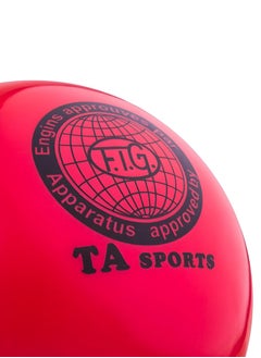 TA SPORT Sport Rgb-101 Artistic Gymnastics Ball, 19 Cm, Red  - Image 3