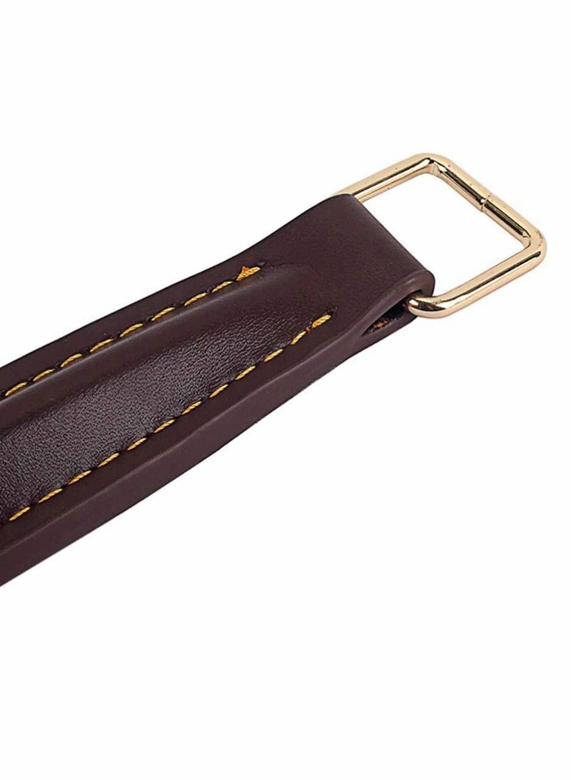 Guitar Amplifier Handle, Vintage Style AMP PU Leather Internal Steel, Replacement Amp Handle Strap for Amplifiers Speaker (Brown) - Image 5