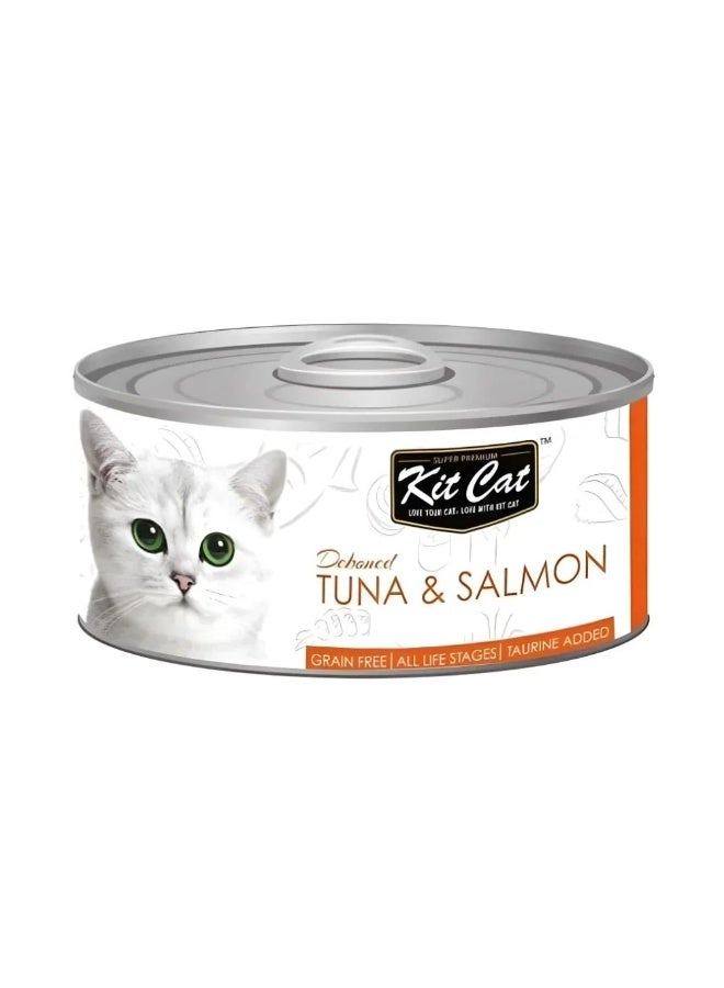 Kit Cat wet food deboned tuna and salmon 80g (3 cans) - Image 2