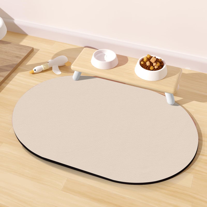 METEOROCK Dog Feeding Mat 24''x16'', Absorbent Pet Food Mat, No Stains Quick Dry Pet Water Mat Protect Floor, Cat Dog Water Bowl Mat for Messy Drinkers, Non-Slip Rubber Base Pet Placemats for Food and Water - Image 1