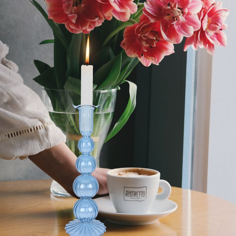 Romantic Glass Candlestick Candle Stick for Wedding Party ( ) - Image 5