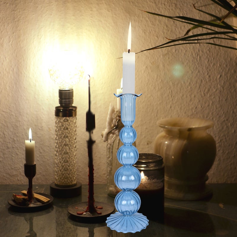 Romantic Glass Candlestick Candle Stick for Wedding Party ( ) - Image 2