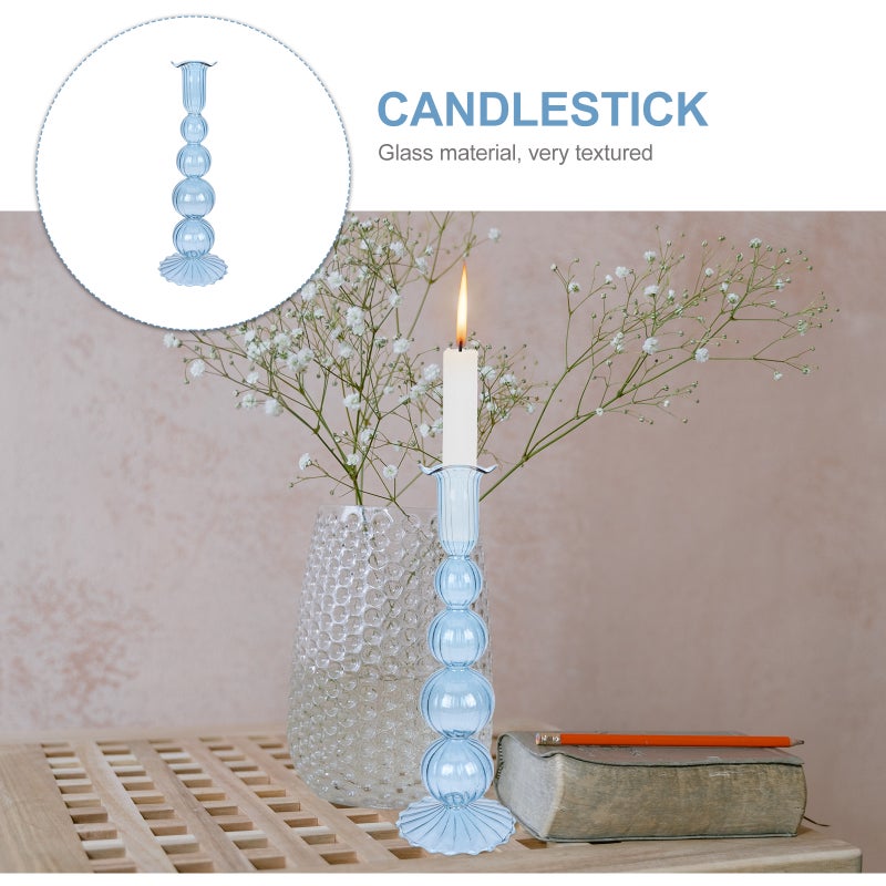 Romantic Glass Candlestick Candle Stick for Wedding Party ( ) - Image 1