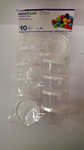 Sure Fresh Mini Storage Containers 10ct Packs Round