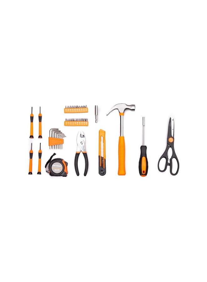 PROMASS 39pcs Household Hand Tool Kit with Plastic Toolbox Storage Case  - Image 4