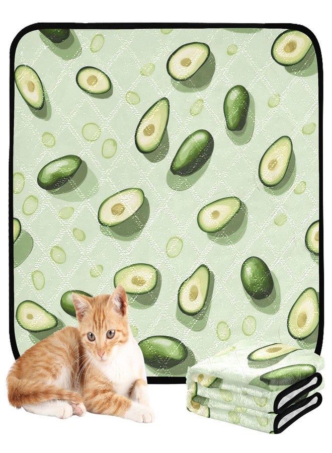 KEEPREAL Avocados Washable Pee Pads for Dogs 3 Pack | Reusable Absorbent Training Puppy Pads with Non-Slip Backing for Whelping, Playpen, Crate & Bed (20x24 Inch)#96 - Image 1