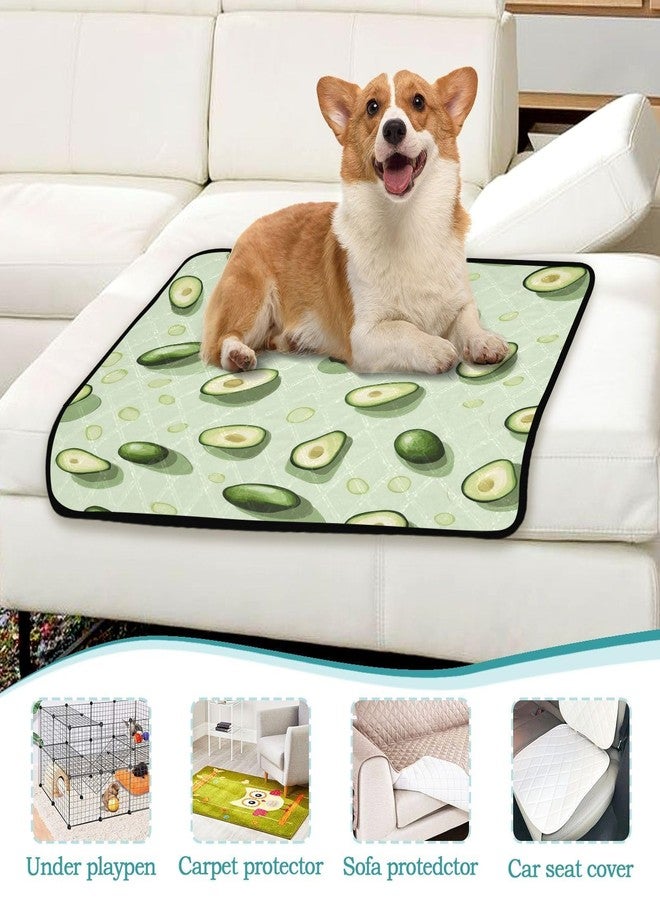 KEEPREAL Avocados Washable Pee Pads for Dogs 3 Pack | Reusable Absorbent Training Puppy Pads with Non-Slip Backing for Whelping, Playpen, Crate & Bed (20x24 Inch)#96 - Image 5