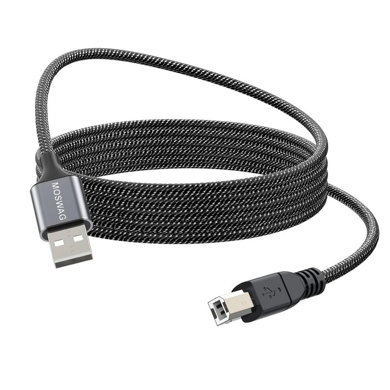 Global upgraded practical design Printer Cable, USB Type A to Type B Durable USB Printer Cord High Speed Printer Cable for HP, Canon, Dell, Epson, Lexmark, Xerox, Brother, Samsung and More Diverse purchase options - Image 1