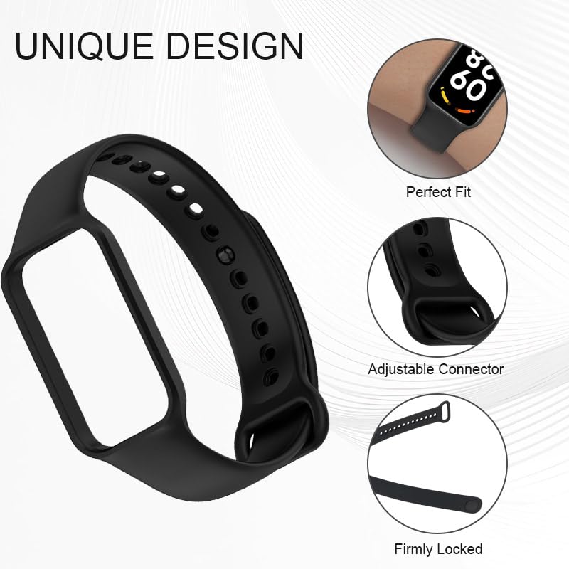 INF Silicone watchband for Xiaomi smart Band 8 Active, Redmi Band 2 - Image 2