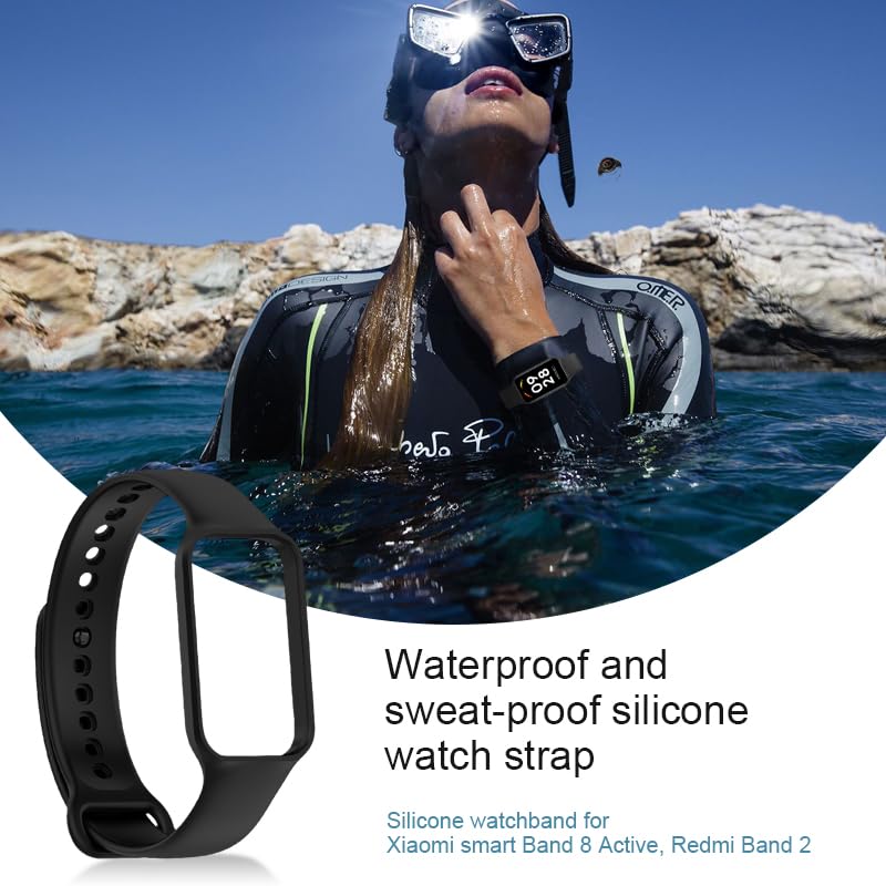 INF Silicone watchband for Xiaomi smart Band 8 Active, Redmi Band 2 - Image 3
