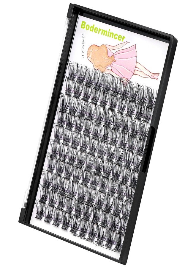 Bodermincer 8-10-12-14-16mm MIX/10-12-14-16mm MIX D Curl Lash Clusters Individual Lashes Mink Cluster Eyelash Extension Natural 3D Russian Volume Faux Eyelashes Individual Lashes Makeup (14MM) - Image 1