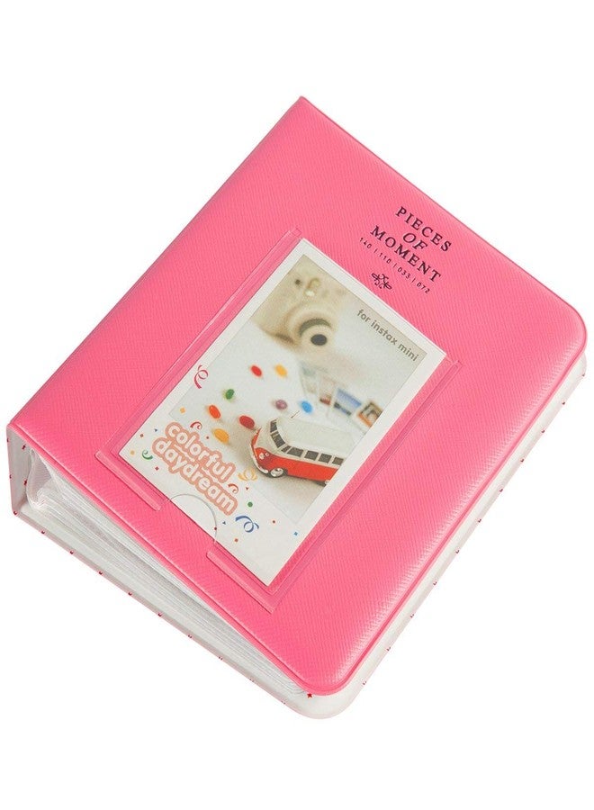 FotoCart Compatible 128 Pockets Mini Photo Album for Fujifilm Instax Mini 7s 8 8+ 9 25 26 50s 70 90 Film, Polaroid PIC-300 Z2300 Film (Pink) (Flamingo Pink) - Image 2