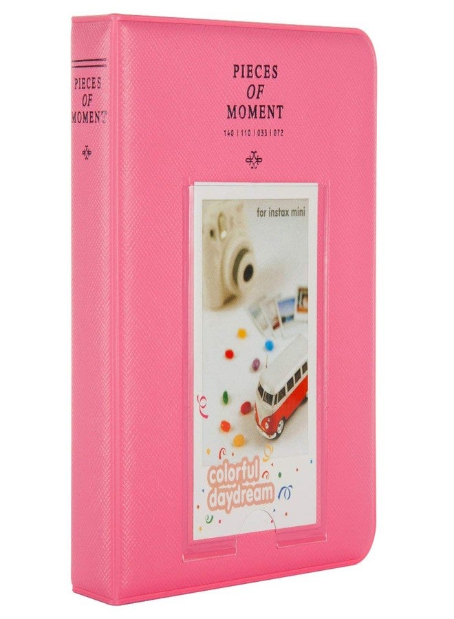 FotoCart Compatible 128 Pockets Mini Photo Album for Fujifilm Instax Mini 7s 8 8+ 9 25 26 50s 70 90 Film, Polaroid PIC-300 Z2300 Film (Pink) (Flamingo Pink) - Image 1