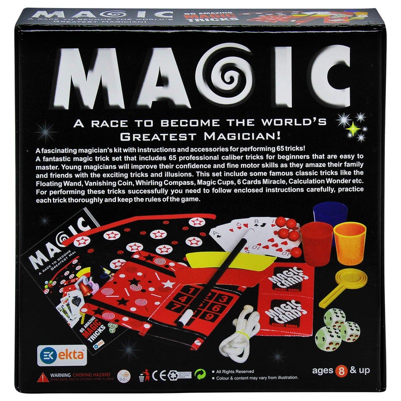 Ekta 65 Tricks Magic Kit for Kid, Multi Color - Image 4