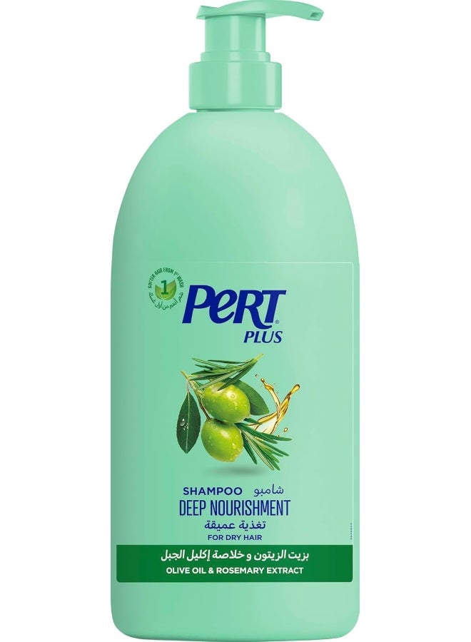 Pert Plus Deep Nourishment Shampoo 1L with Olive Oil for Dry Hair - Image 1