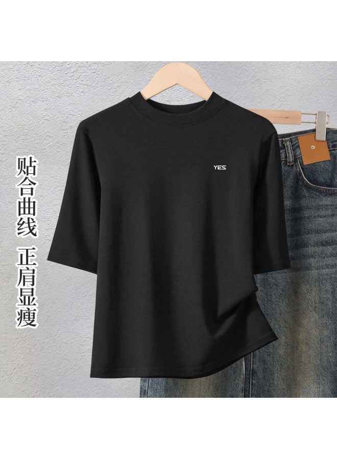 Your Sun Perfect Match With Tweed Jacket - High-End Semi-Turtleneck Base Shirt For Women, Stylish Slim-Fit Elegant Top - Image 4