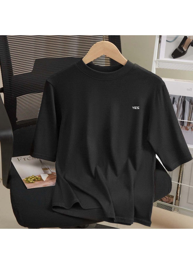 Your Sun Perfect Match With Tweed Jacket - High-End Semi-Turtleneck Base Shirt For Women, Stylish Slim-Fit Elegant Top - Image 3