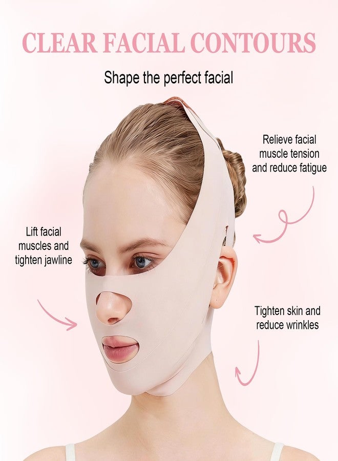 Face Strap Forehead Lift Bandage, V Line Lifting Mask Chin Up Vshaped Face Belt, Double Chin Reducer Chin Strap For Sleeping - Image 5