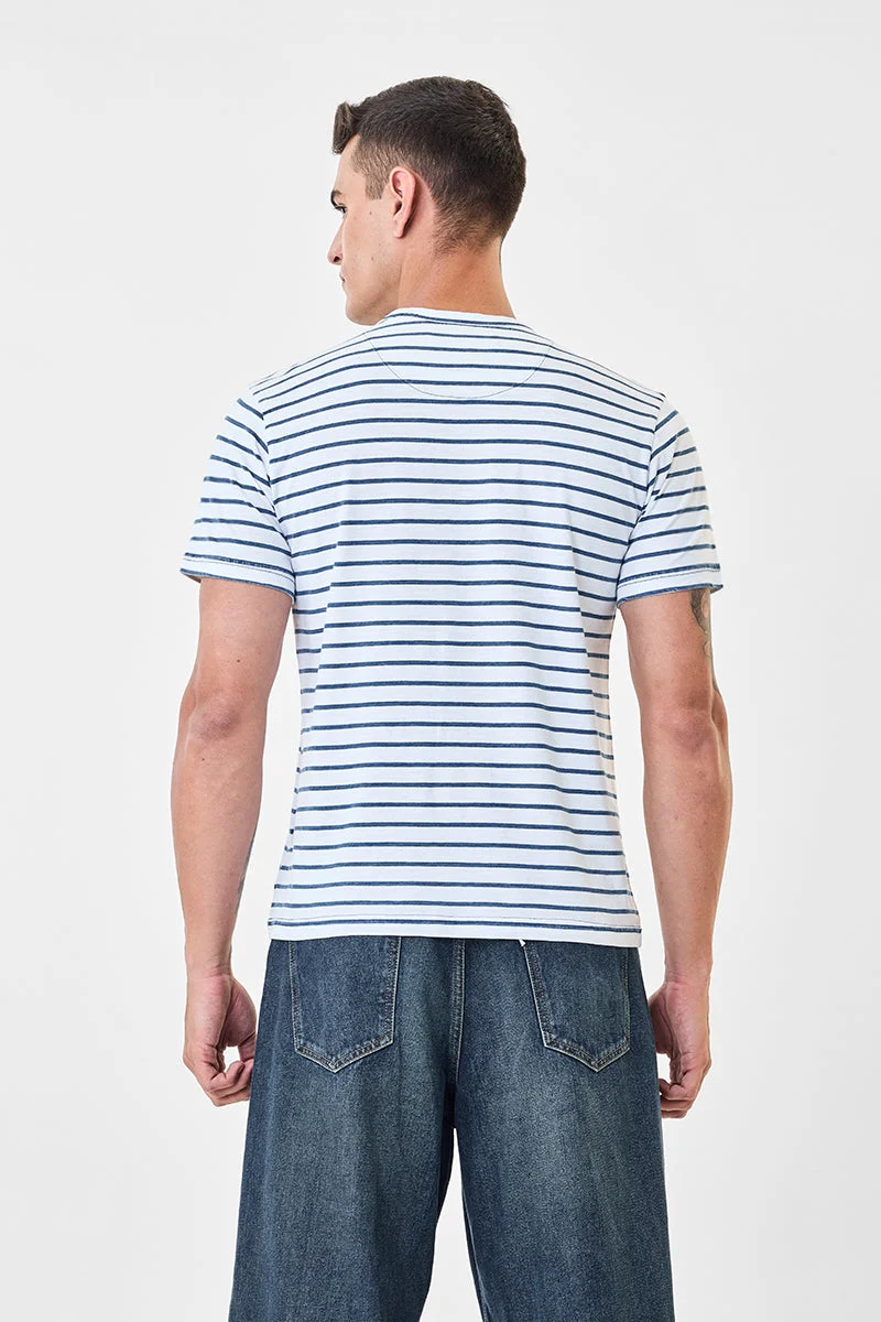 SNITCH  Regular Fit Stripes T-Shirt for Men | Best Price UAE