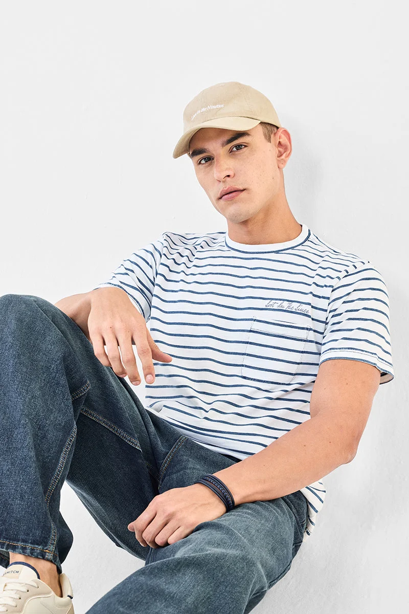 SNITCH Regular Fit Stripes T-Shirt