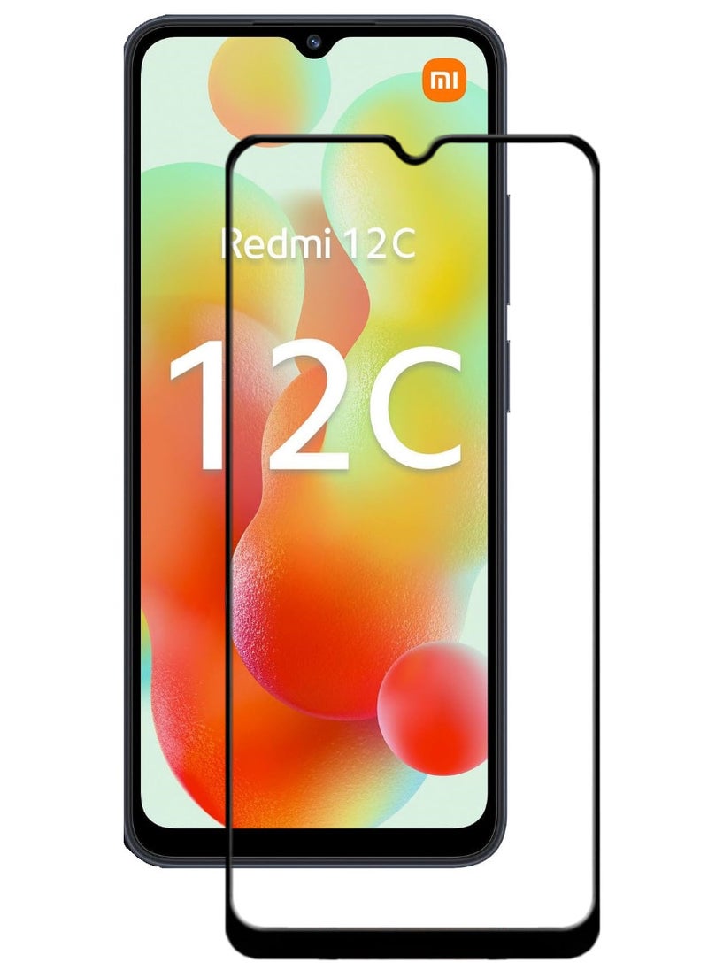 ACLIX Antistatic ESD Dustproof Premium Quality High Definition Tempered Glass Screen Protector Designed For Xiaomi Redmi 12C - Image 1