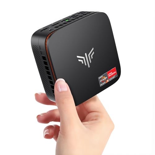 KAMRUI P1 Mini PC AMD Ryzen 3300U (4C/4T, up to 3.5GHz), Mini Desktop Computer 16GB RAM 256GB M.2 SSD, 4K Triple Display/LAN/WiFi/BT/USB3.2 Type-C/HDMI 2.0/DP 1.4 Mini Computer for Home Office - Image 1