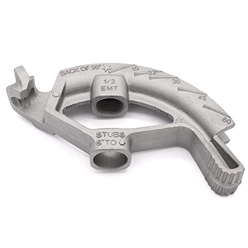Fuzbaxy 1/2-inch EMT Conduit Pipe,Conduit Hand Bender Tool for 1/2 in. EMT Pipes,Bender Head Aluminum - Image 5