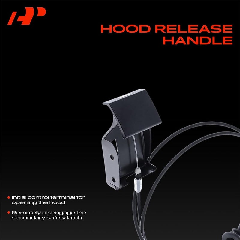 A-Premium Front Hood Latch Release Cable with Handle Compatible with Nissan Altima 2008-2013, Maxima 2009-2014, 77 Inch, Replace# 65621JA000 - Image 3