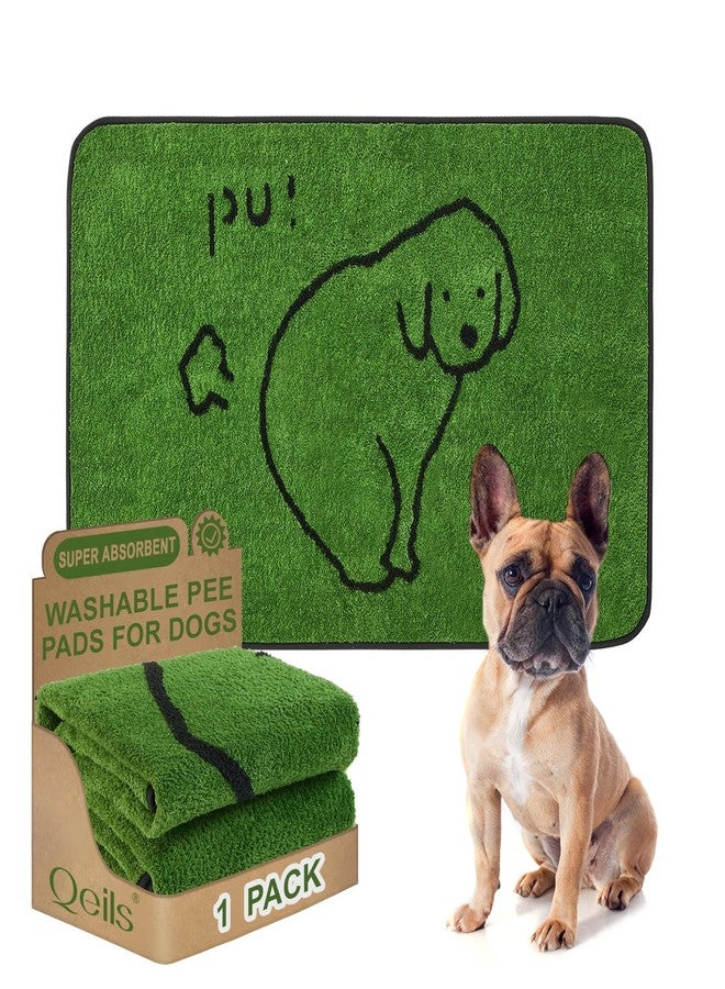 Qeils Reusable Puppy Pads, Washable Pee Pads for Dogs 2 Pack Durable Absorbent Leakproof Dog Training Pads for Home or Travel, Non-Slip Wee Wee Pads Potty Pads 36"x24" - Image 1