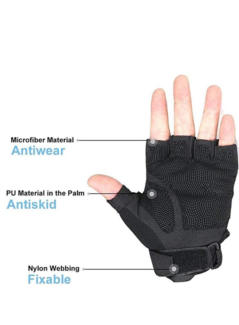 1 Pair Touch Screen Motorbike Bike Gloves For Men Camping Hiking Cross Country Cycling Outdoor Sports Working - Image 2