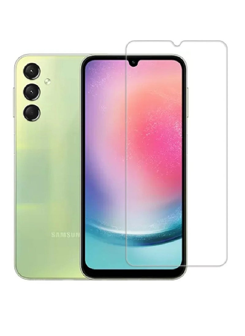 Super Tempered Glass Screen Protector Clear Designed For Samsung Galaxy A24 Full Screen Coverage And Bubble Free - Image 1