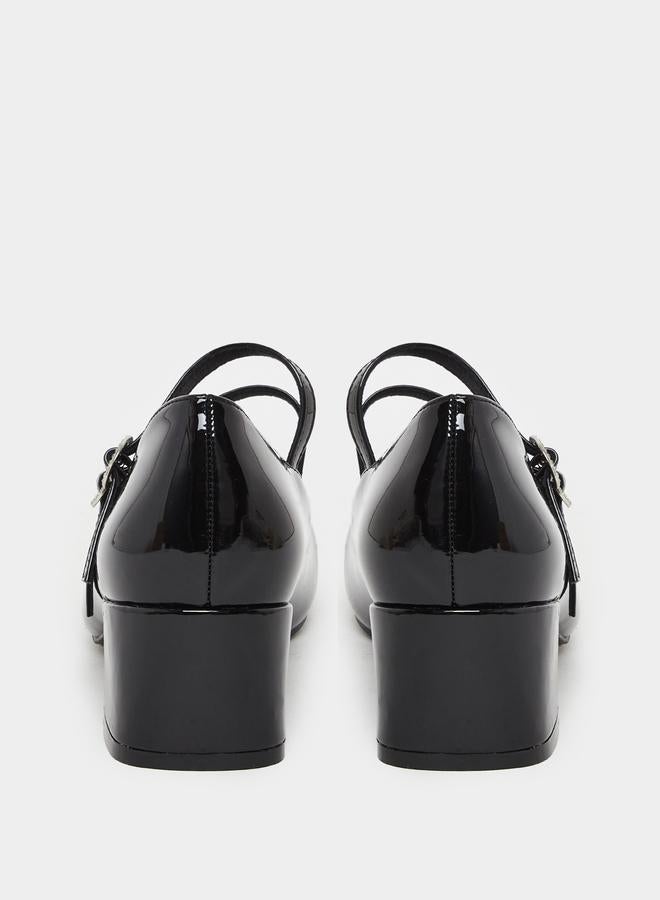 ستايلي حذاء ماري جين بكعب بلوك - Image 5