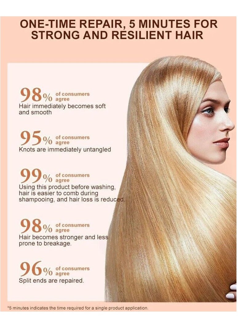 PURC - 100g Disulfide Bond Reductive Hair Mask Hair Strengthening Moisturizing Nourishing & Repair Damaged Hair Follicles Instant Hair Treatment Mask for Smooth & Shine Hair - Image 1
