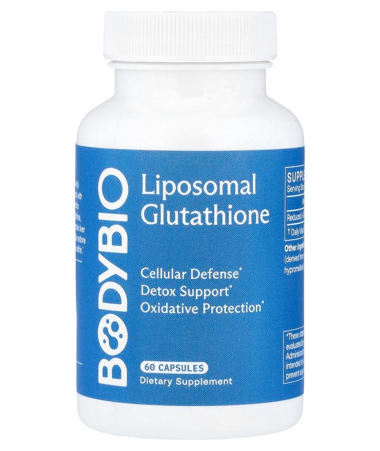 BodyBio Liposomal Glutathione 60 Capsules (250 mg per Capsule)