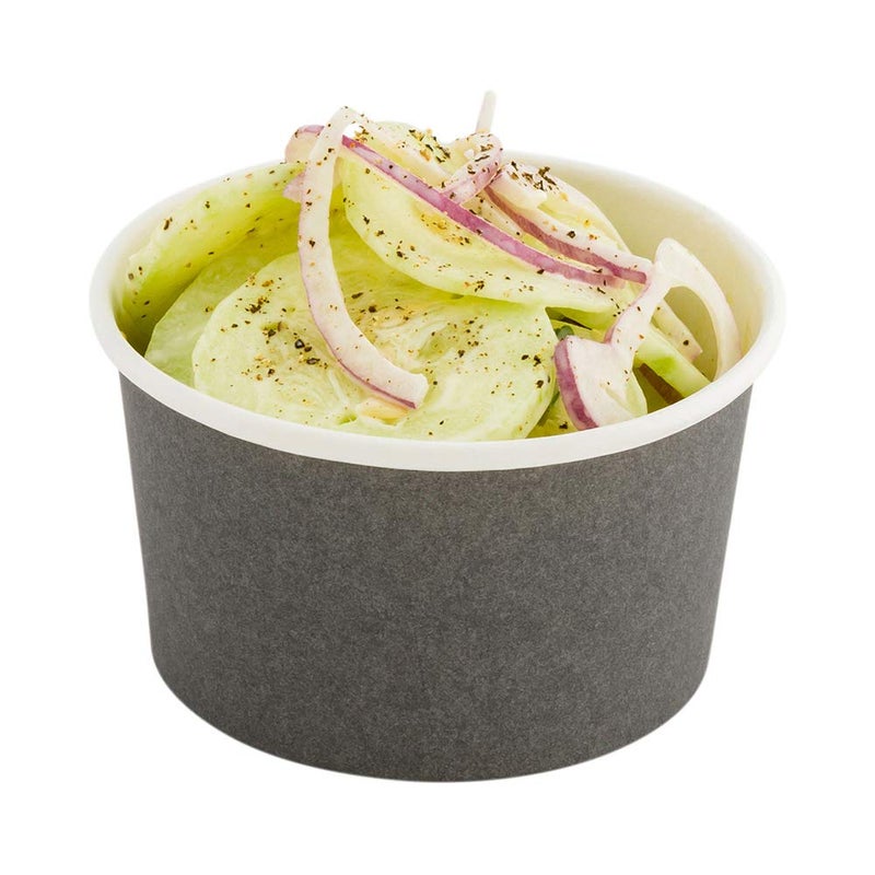 Coppetta 12Ounce Dessert Cups 200 Disposable Ice Cream Cups  Lids Sold Separately Sturdy Gray Paper Frozen Yogurt Bowls For Hot And Cold Foods Perfect For Gelato Or Mousse  Restaurantware