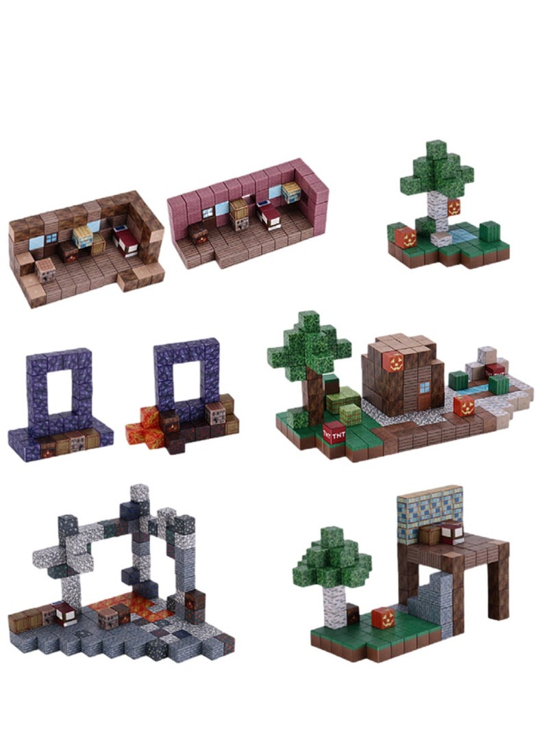 Game Magnetic Building Blocks , Children's Educational Game Accessories, Miniature World Building Toys Cube Construction 25MM Super Large Size, Puzzle Building Block Family Parent-child Game - Image 4