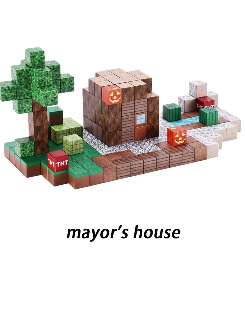 Game Magnetic Building Blocks , Children's Educational Game Accessories, Miniature World Building Toys Cube Construction 25MM Super Large Size, Puzzle Building Block Family Parent-child Game - Image 2