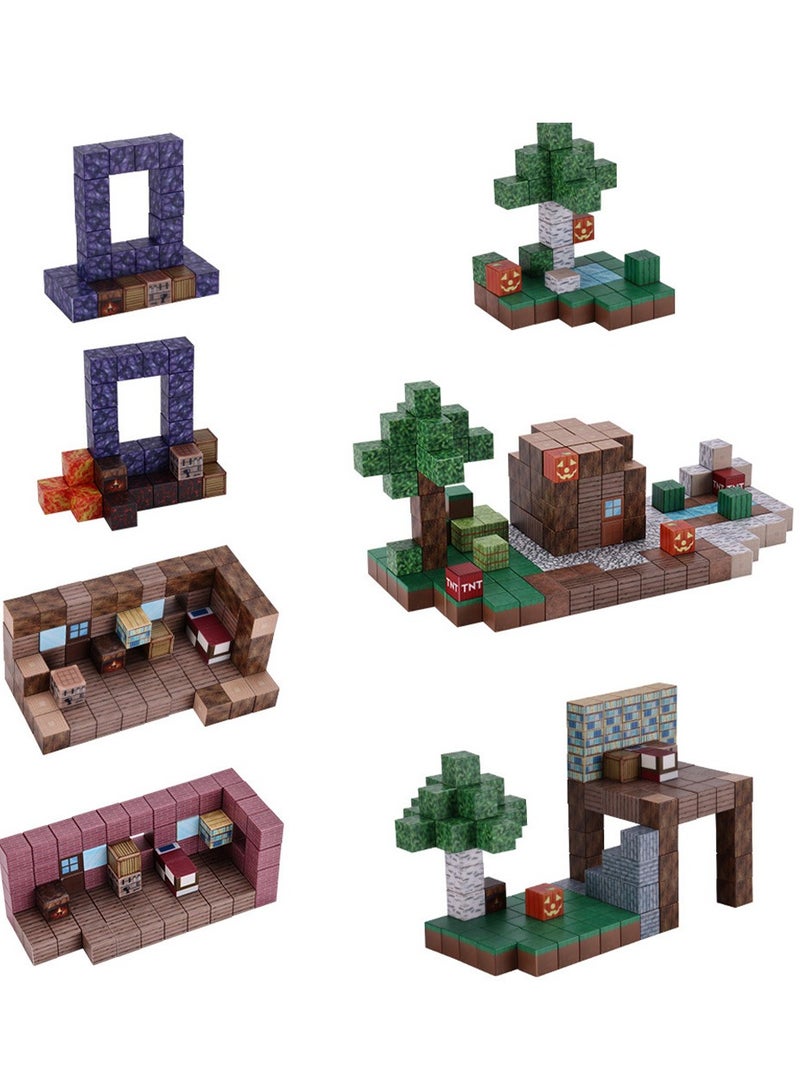 Game Magnetic Building Blocks , Children's Educational Game Accessories, Miniature World Building Toys Cube Construction 25MM Super Large Size, Puzzle Building Block Family Parent-child Game - Image 3