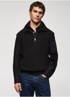 Zippered Collar Gilet