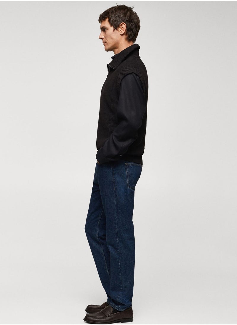 Mango Man - Zippered Collar Gilet - Image 1