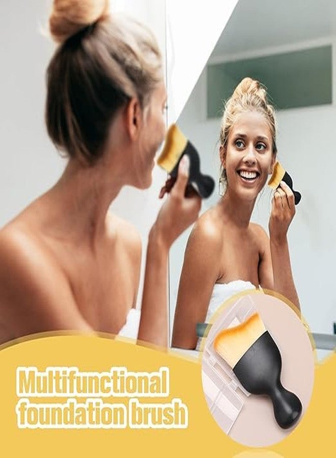 SAPRA Foundation Make Up Brush, Multifunctional Blending Soft Synthetic Fiber Arc Brush Multi-purpose Concealer Brush for Flawless Powder Mixing Liquids, Cream or Cosmetics (Pack of 2) - Image 4