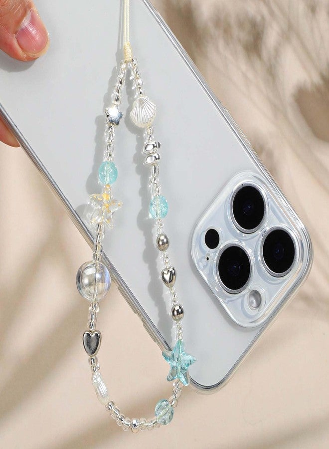Yolev Beaded Camera Wrist Strap Cute Camera Charm Strap Blue Digital Camera Wrist Strap Charm Lanyard for Phone Bag Keychain Accessories - Image 5