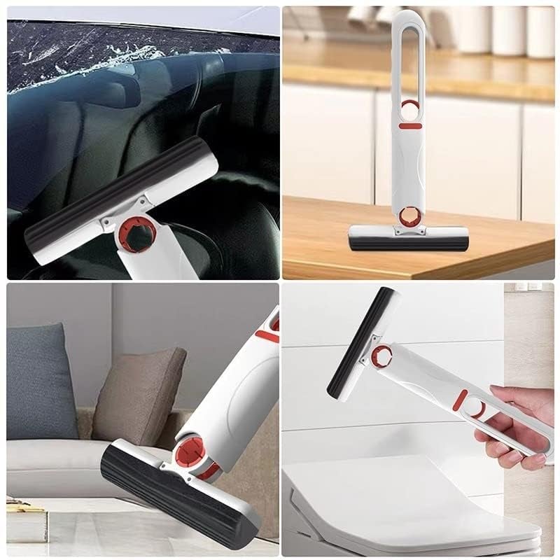 Roktry Modern Portable Self-Squeeze Mini Mop For Floor Cleaning 180° Squeeze Mop,Wet & Dry Use Cleaning for Small Spaces,Desktop,Bathroom Kitchen Tableware Mini Suitable for Household - Image 5