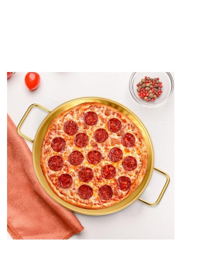 Generic Stainless Steel Pizza Tray – Ideal for Grilling, Serving Pizza, Baking Pancakes, Cooking, and Cookware Set (24 cm)  - Image 4