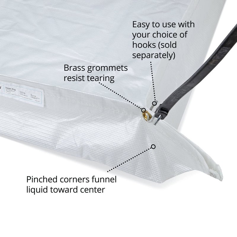 PIG New Pig Corporation TLS462 PVC/Polyester Square Roof Leak Diverter - Image 4