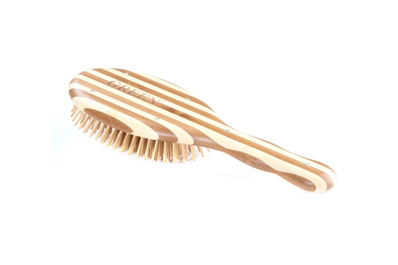 Bass Brushes | The Green Brush | Bamboo Pin + Bamboo Handle Hair Brush - Image 4